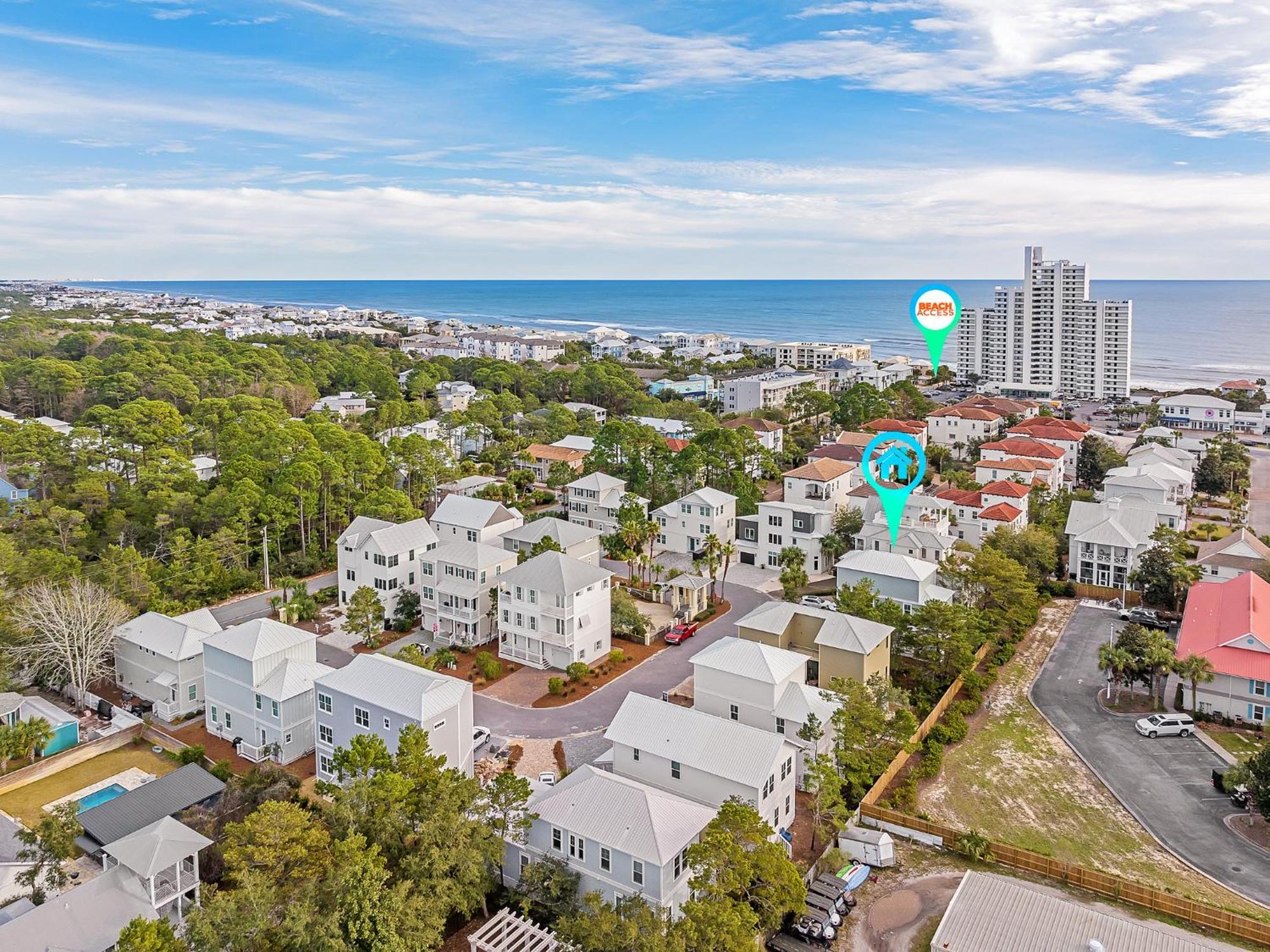 Shellabrate Good Times A Brand New Home For 2024 Only 3 Blocks To The Beach With Community Pool サンタ・ローザ・ビーチ エクステリア 写真